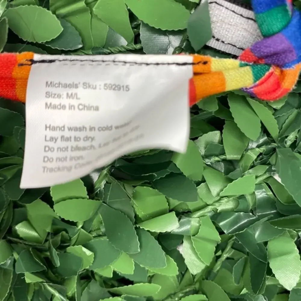 Rainbow Dog Collar Size M